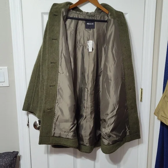 Madewell Hemford Poncho Mohair Coat - Picture 11 of 12